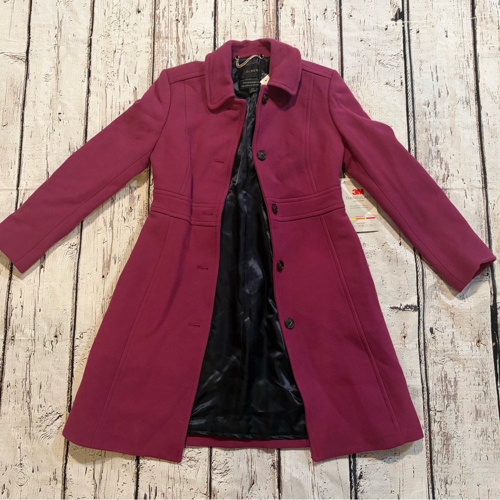 J. Crew NWR Women's Purple Coat